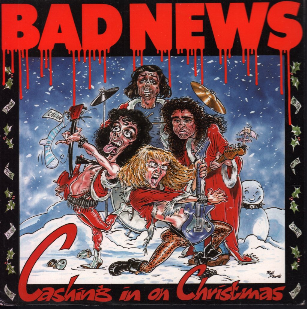 Bad News (Young Ones Metal Group) - Cashing In On Christmas - 7 Inch