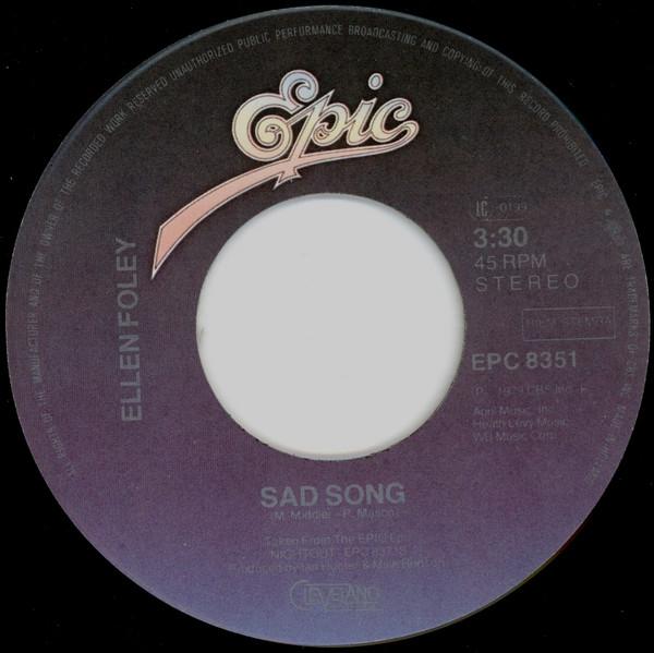 Ellen Foley - Sad Song - 7 Inch