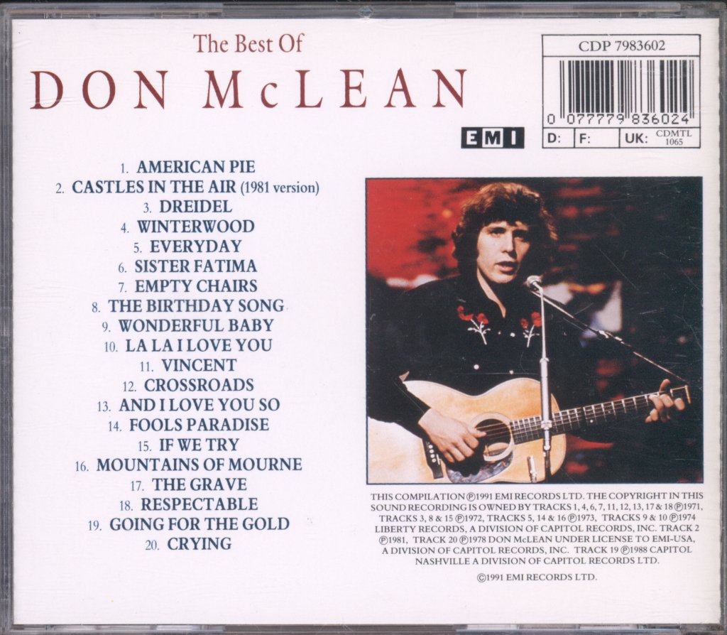 Don McLean - Best Of Don McLean - Cd