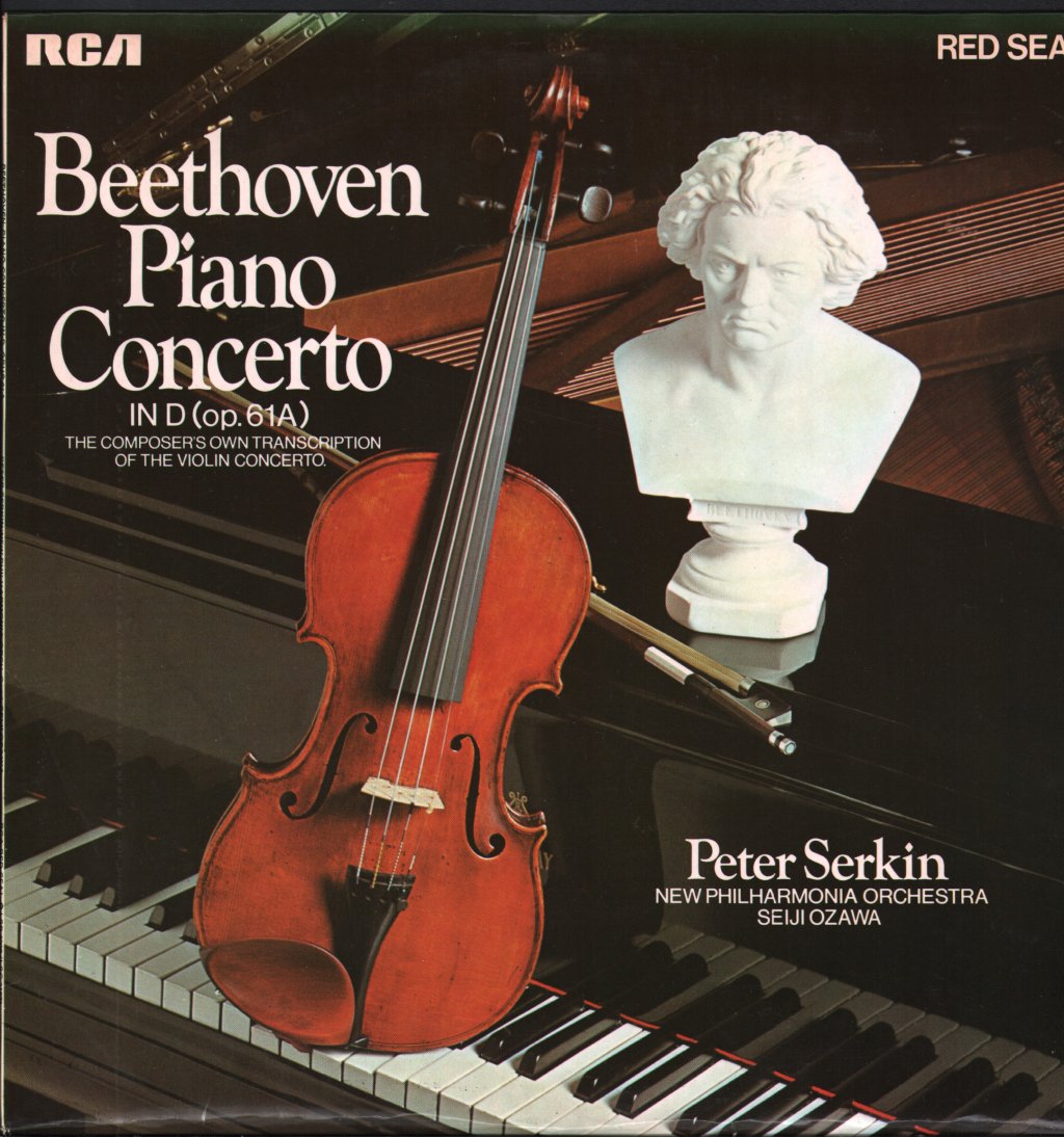Peter Serkin / Seiji Ozawa / New Philharmonia Orchestra - Beethoven - Piano Concerto In D - Lp