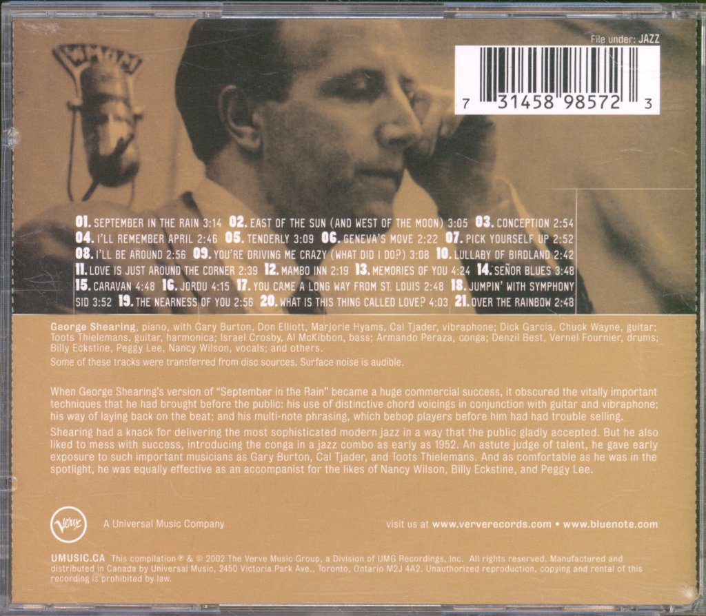 George Shearing - Definitive George Shearing - Cd