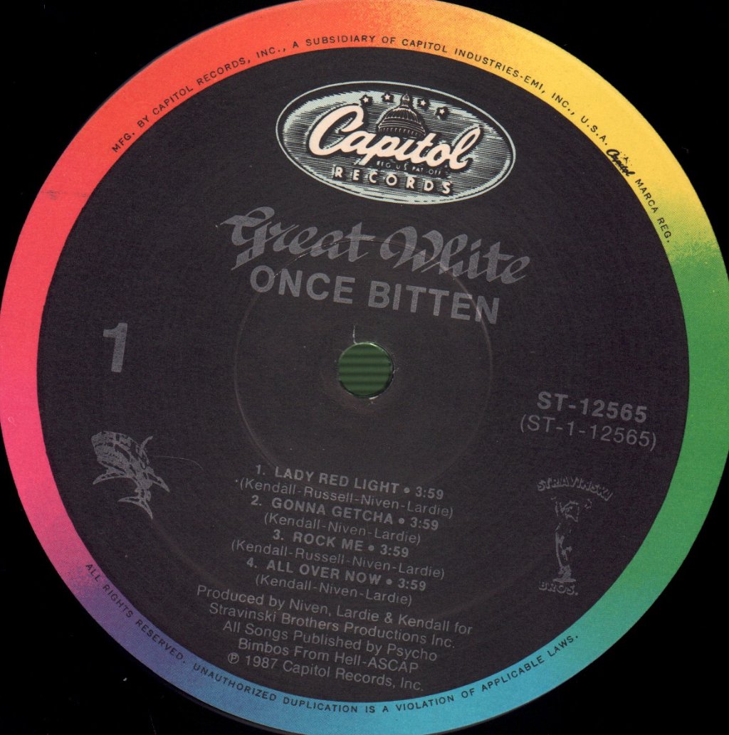 Great White - Once Bitten - Lp
