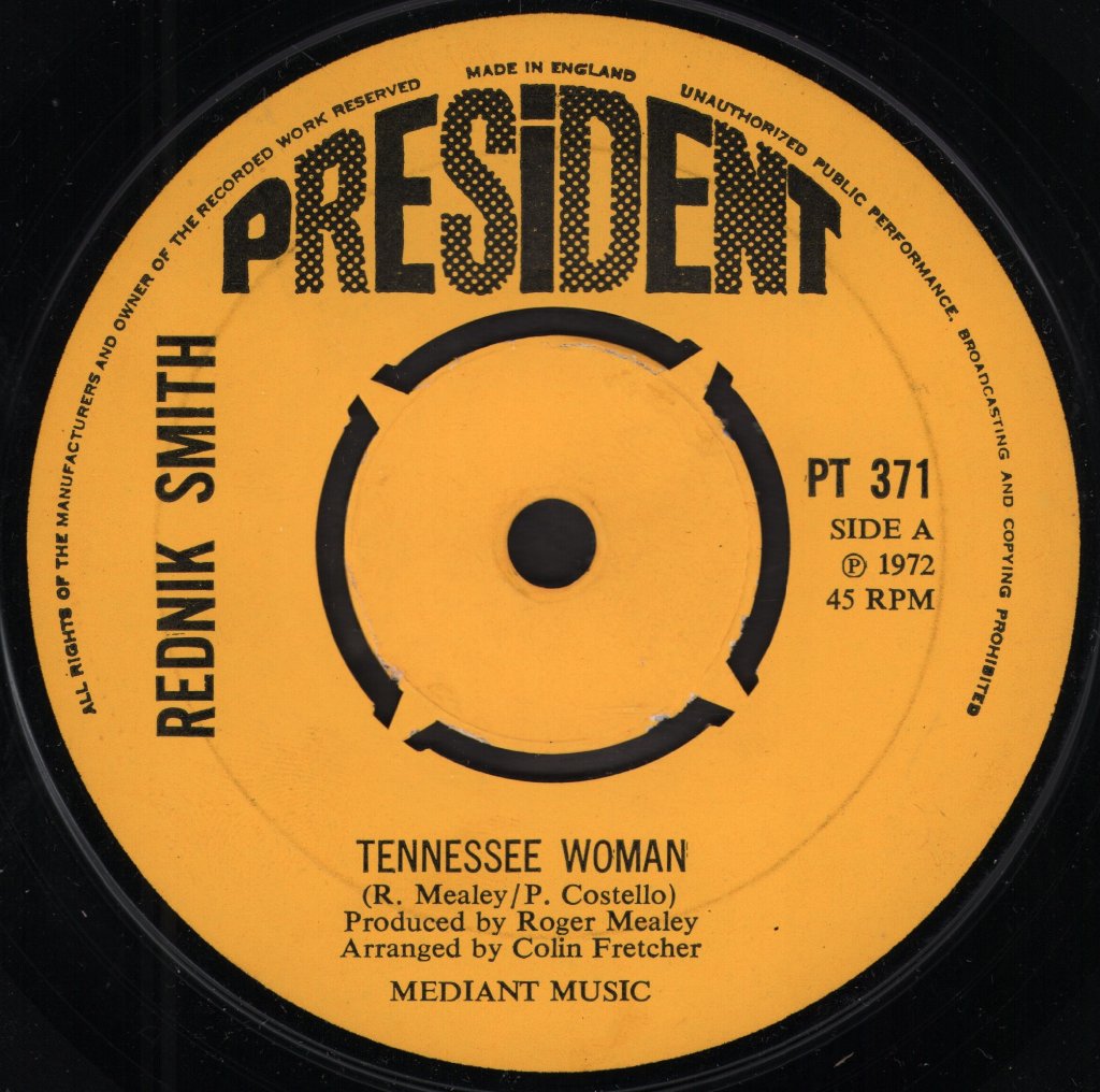 Rednik Smith - Tennessee Woman - 7 Inch