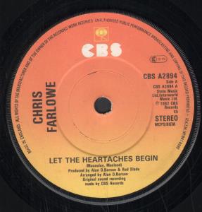 Chris Farlowe - Let The Heartaches Begin - 7 Inch