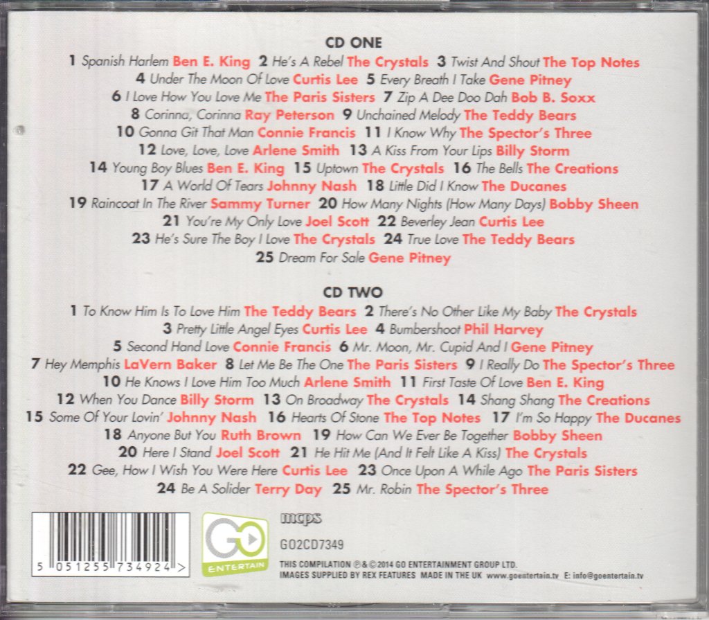 Phil Spector - Early Years - Double Cd