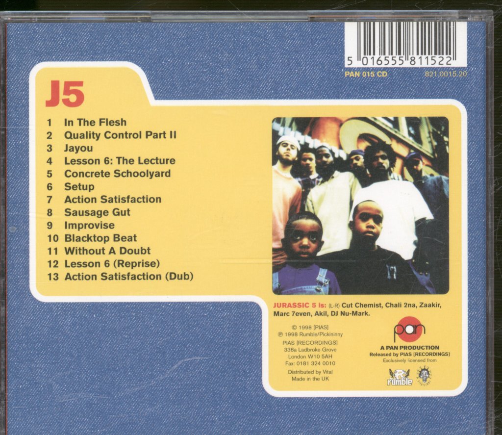 Jurassic 5 - Jurassic 5 - Cd