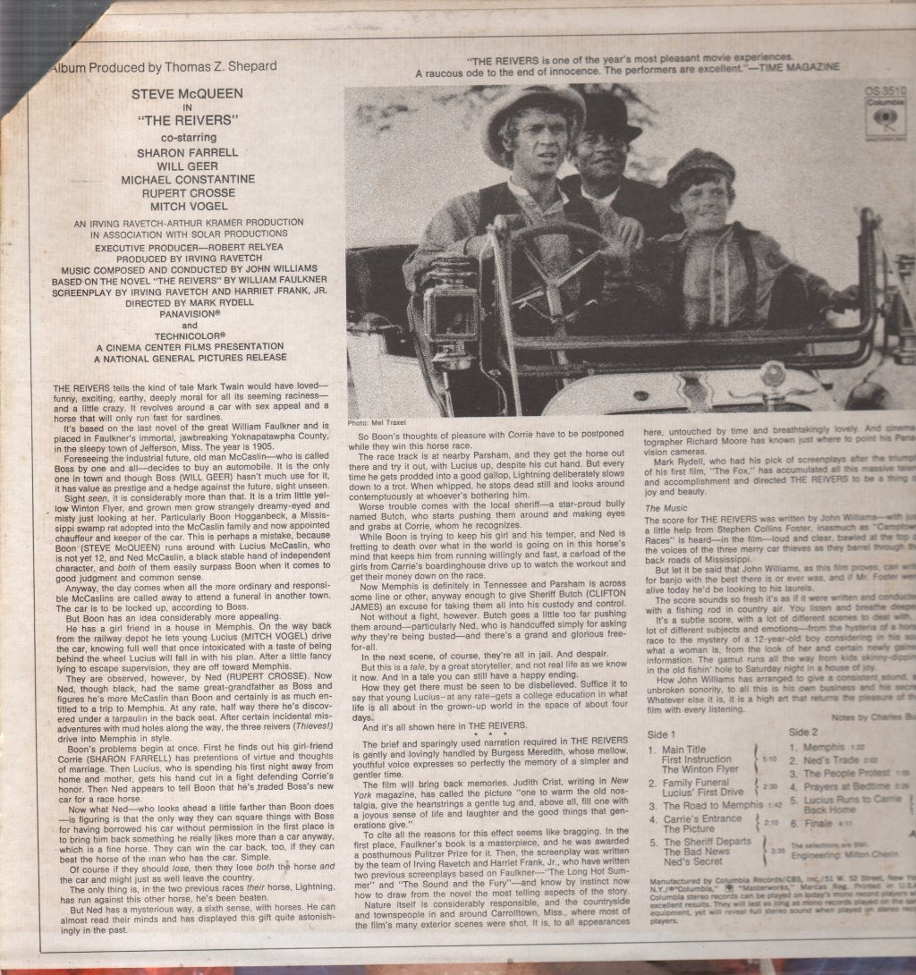 John Williams - Reivers (Original Sound Track Recording) - Lp