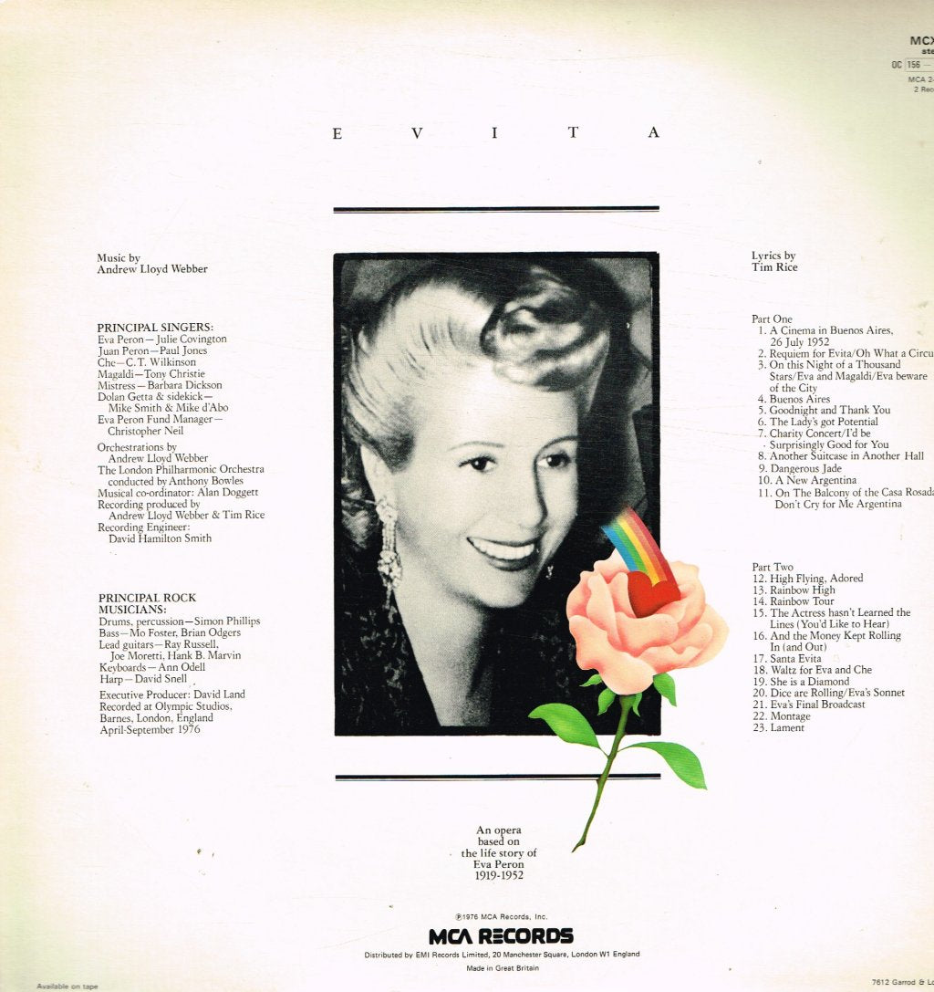 Andrew Lloyd Webber - Evita (Soundtrack) - Double Lp