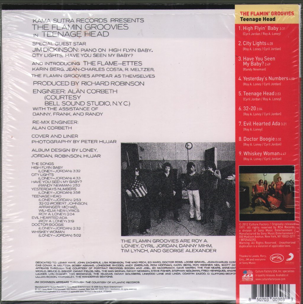 Flamin' Groovies - Teenage Head - Cd