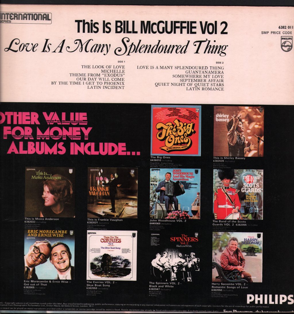 Bill McGuffie - This Is Vol 2 Love Is A Many Splendoured Thing - Lp