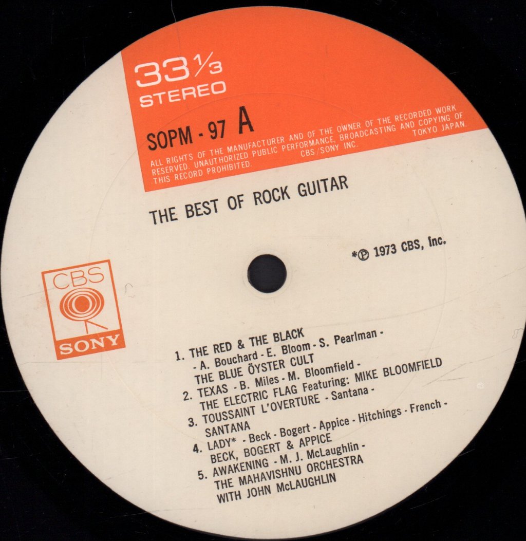 Various Artists - Best Of Rock Guitar - Lp