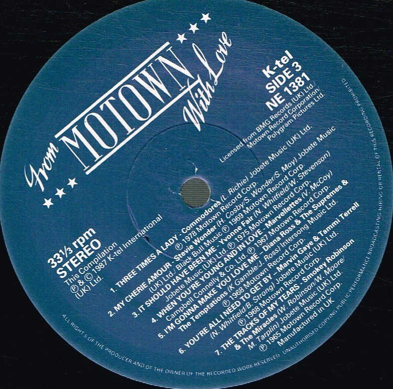 Various Artists - From Motown With Love - Double Lp