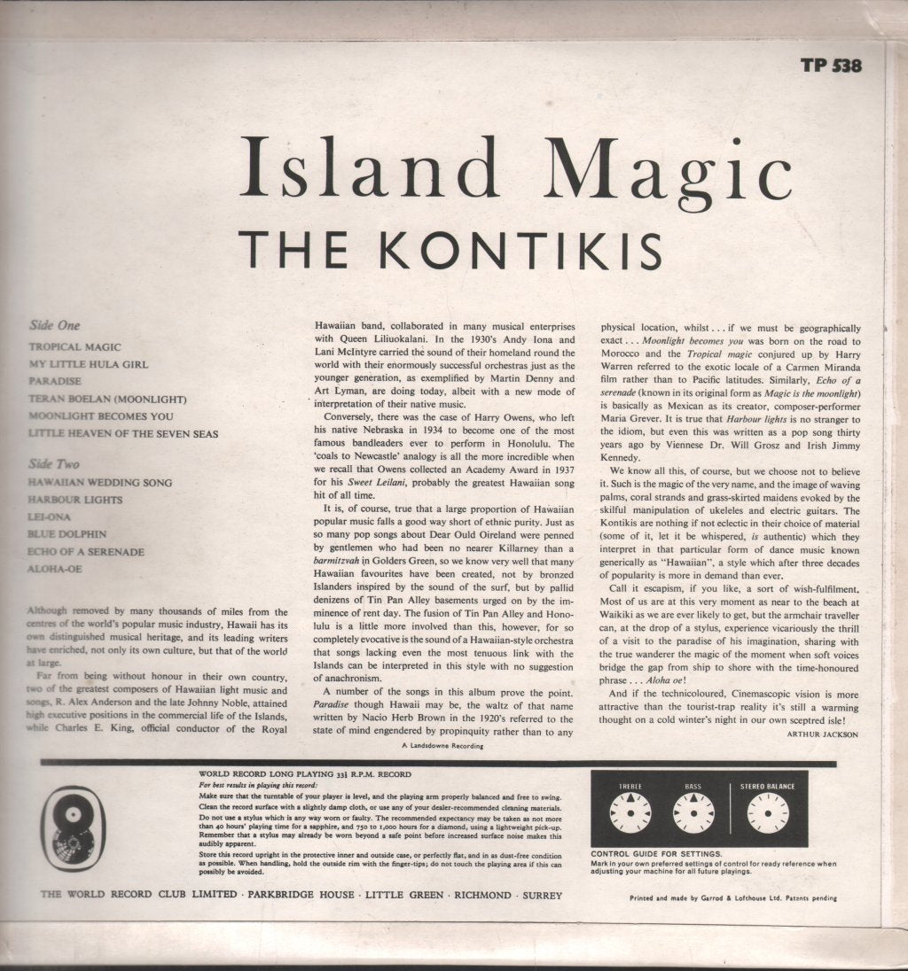 Kontikis - Island Magic - Lp