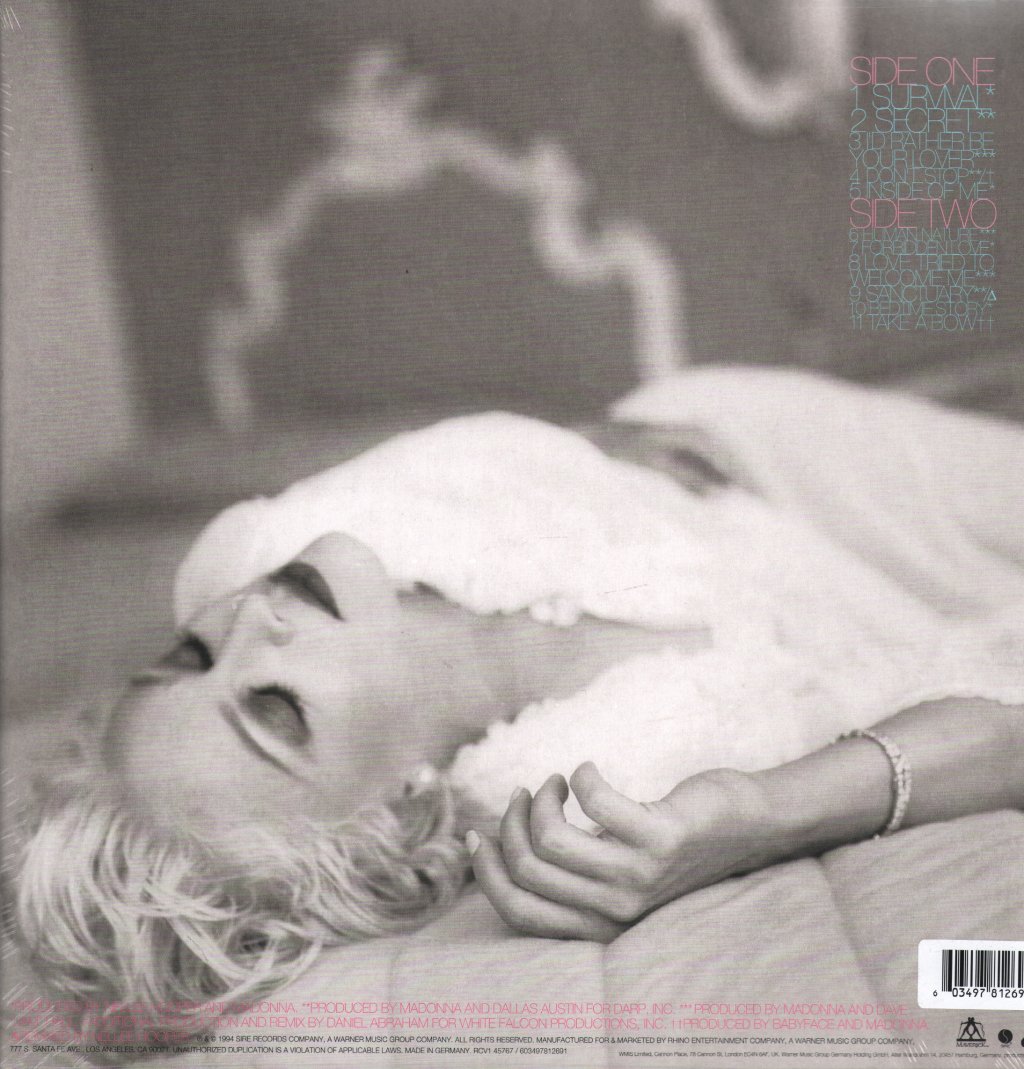 Madonna - Bedtime Stories (The Silver Collection) - Lp