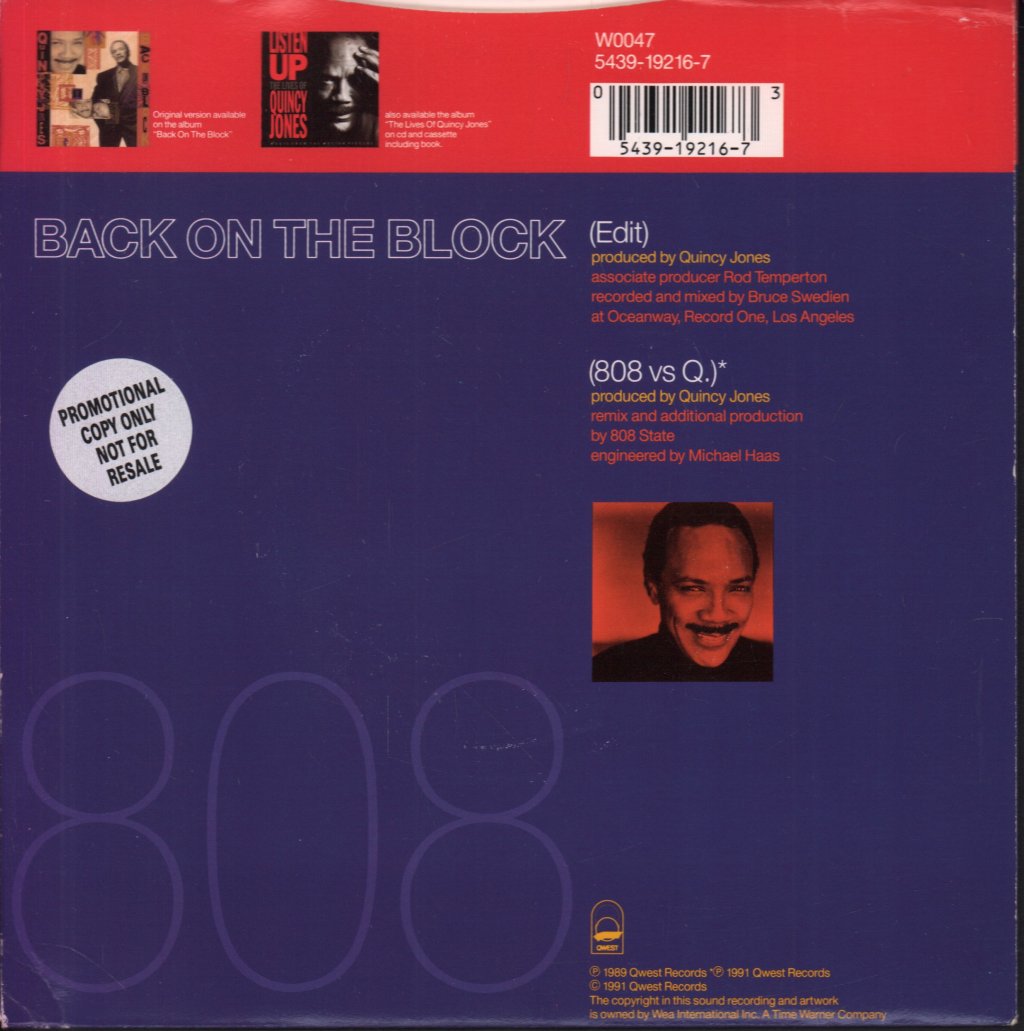 Quincy Jones - Back On The Block - 7 Inch