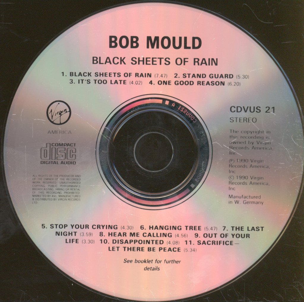 Bob Mould - Black Sheets Of Rain - Cd