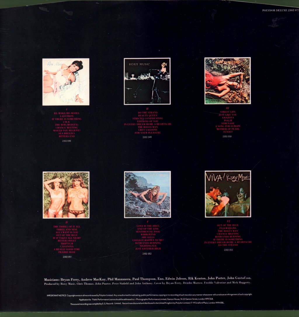 Roxy Music - Greatest Hits - Lp