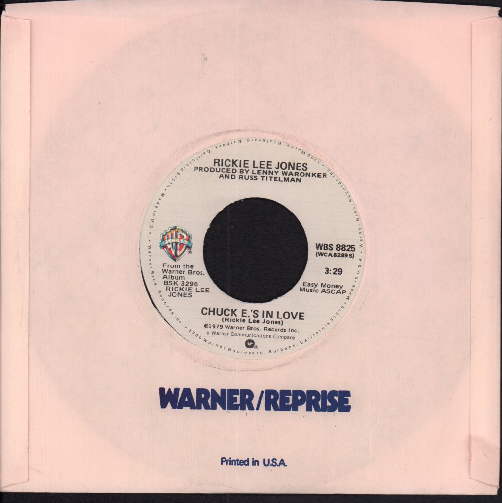 Rickie Lee Jones - Chuck E.'s In Love - 7 Inch