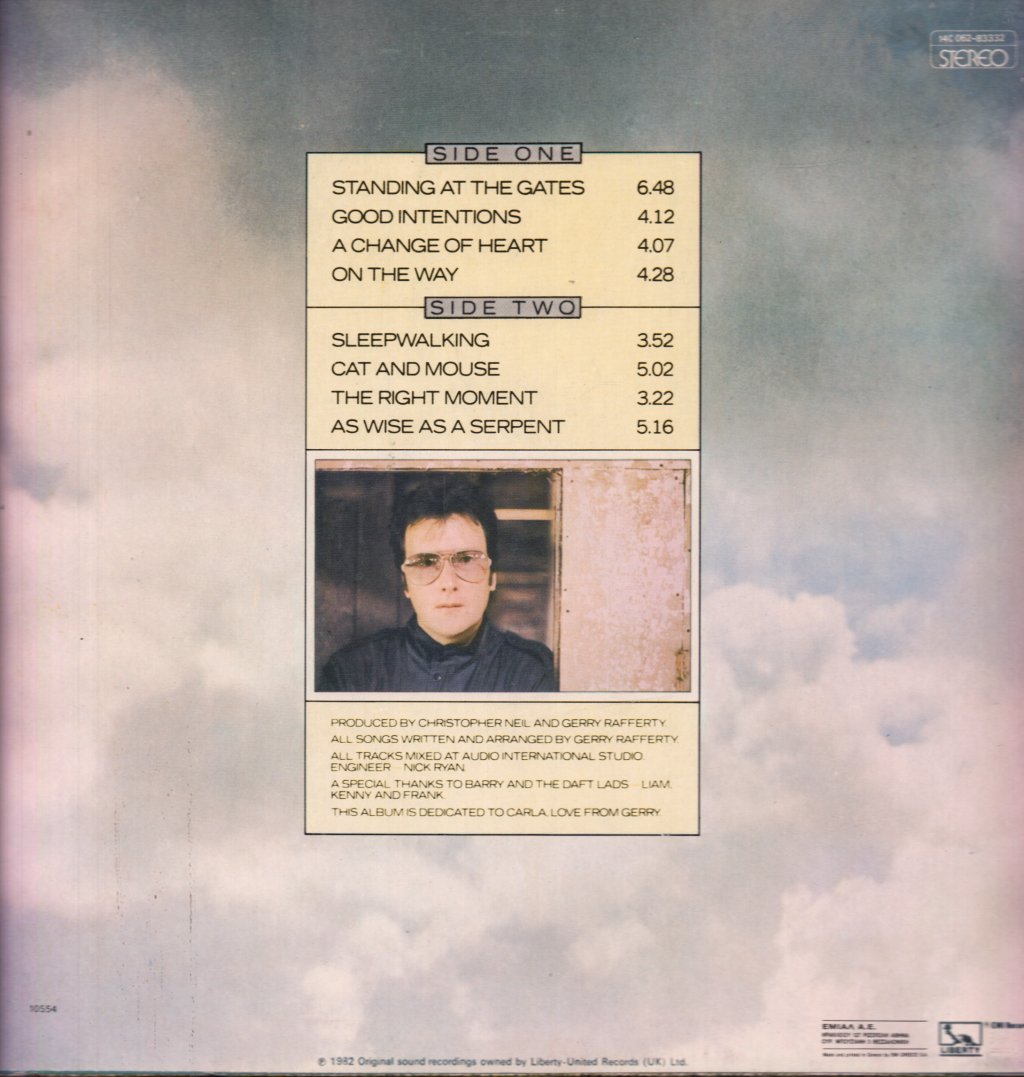 Gerry Rafferty - Sleepwalking - Lp