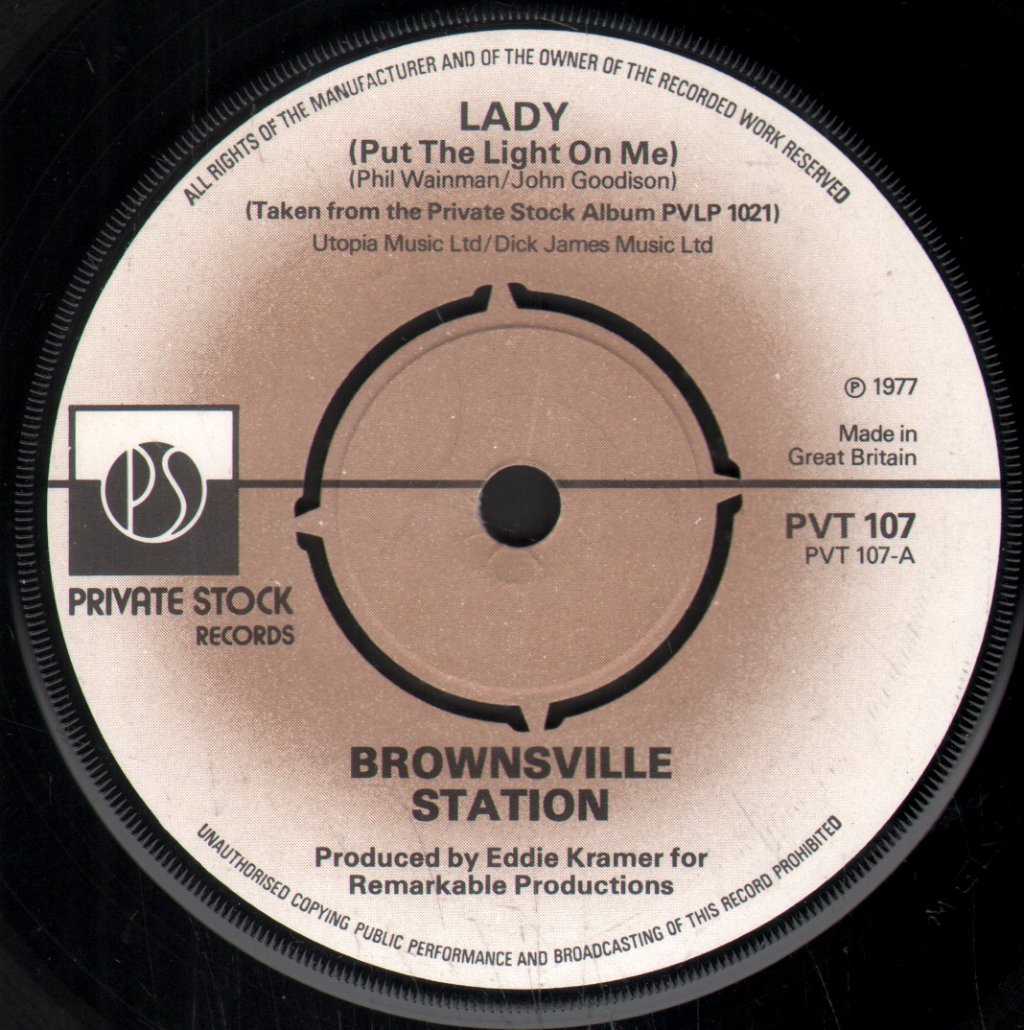 Brownsville Station - Lady - 7 Inch