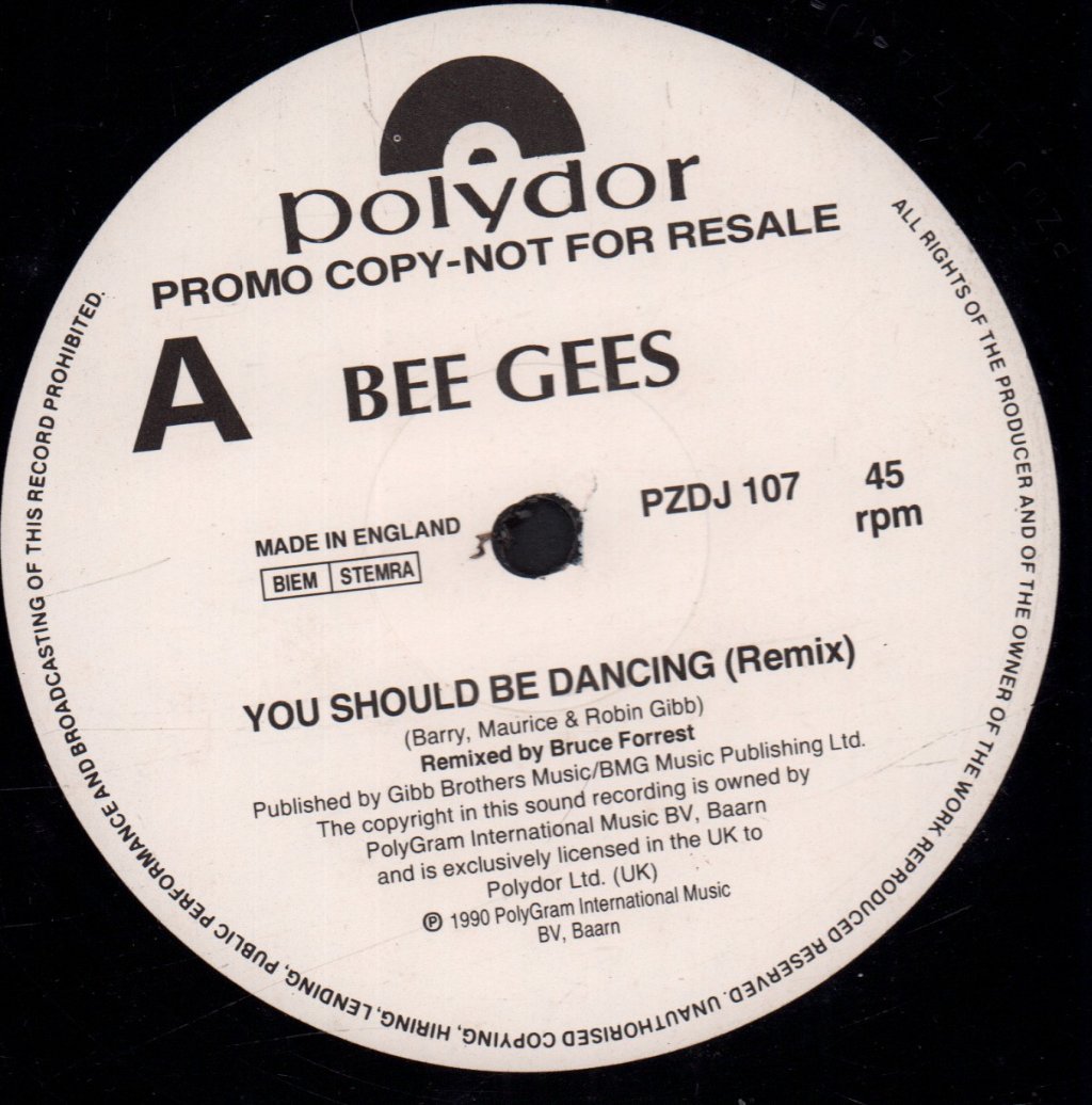 Bee Gees - You Should Be Dancing - 12 Inch