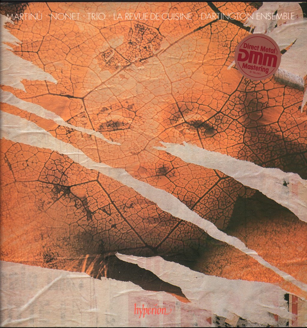 Dartington Ensemble - Martinu - Nonet / Trio / La Revue De Cuisine - Lp