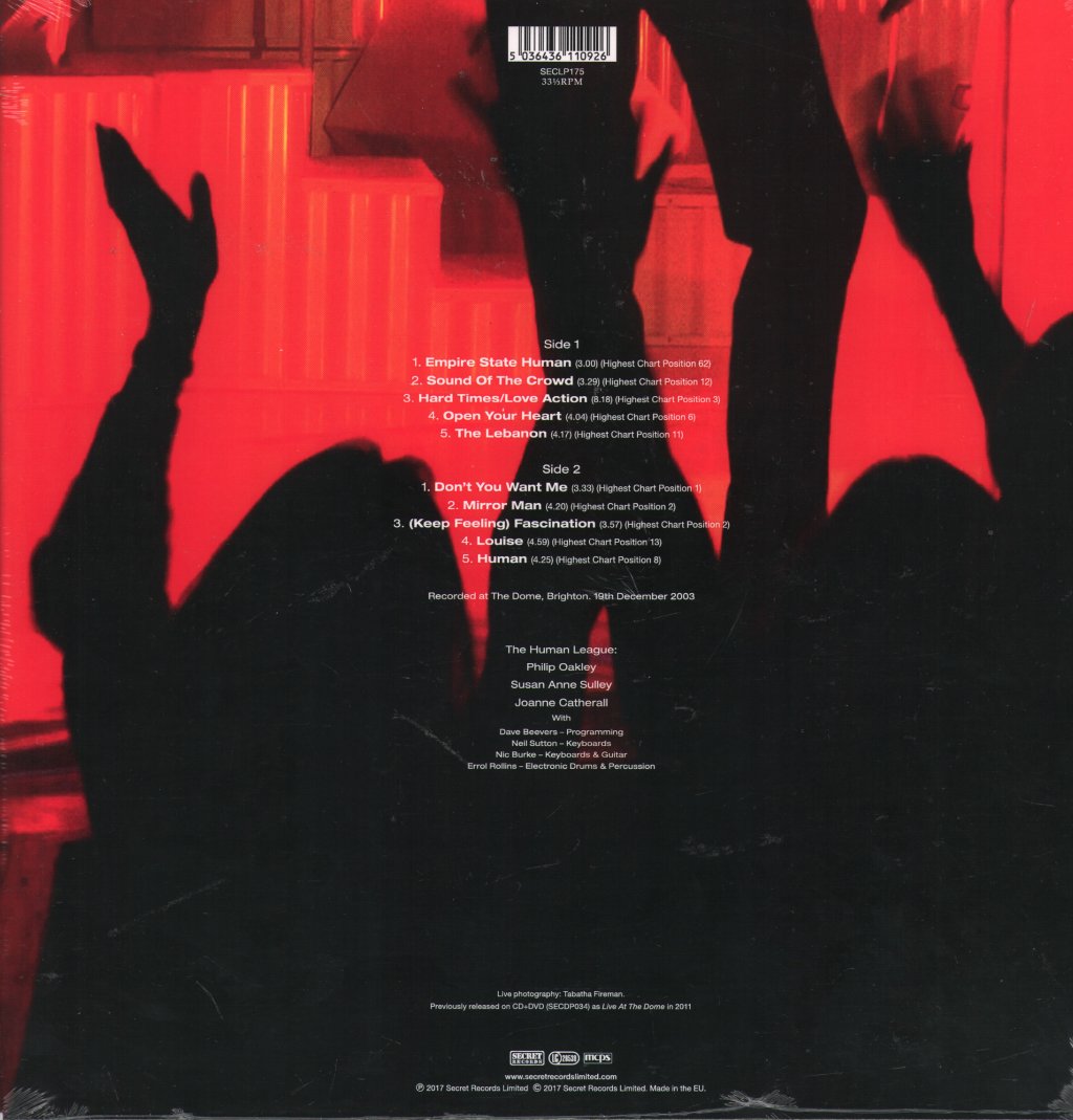 Human League - Sound Of The Crowd (Greatest Hits In Concert) - Lp