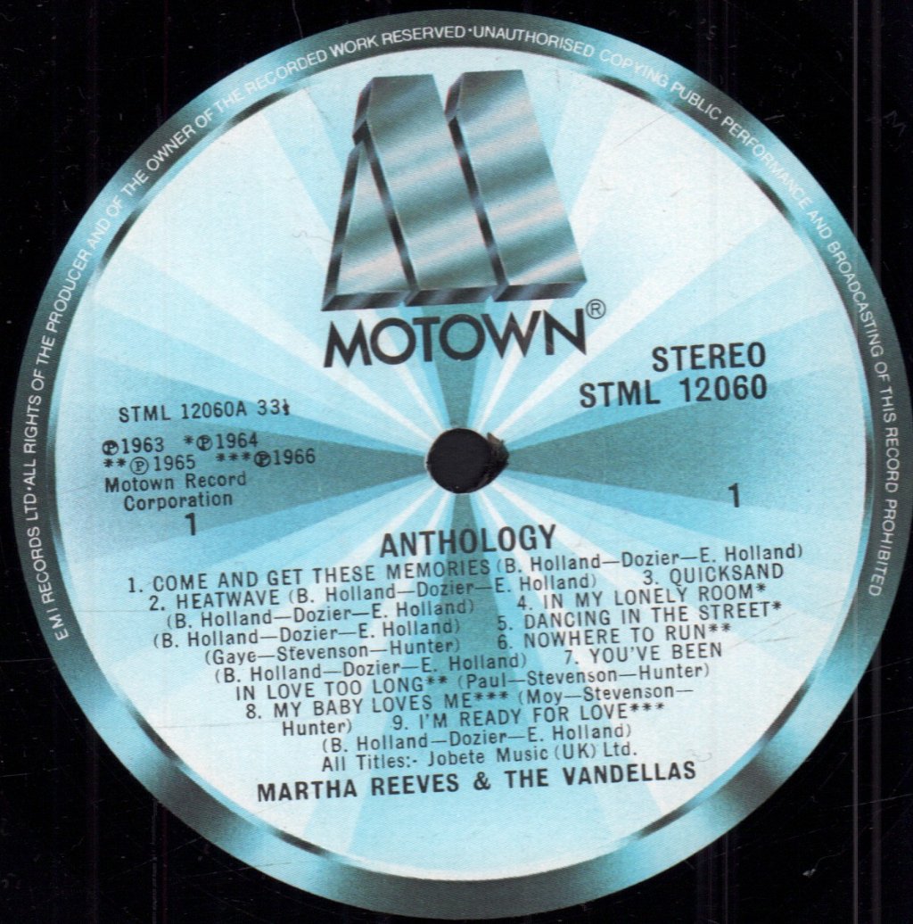 Martha Reeves & The Vandellas - Anthology - Lp