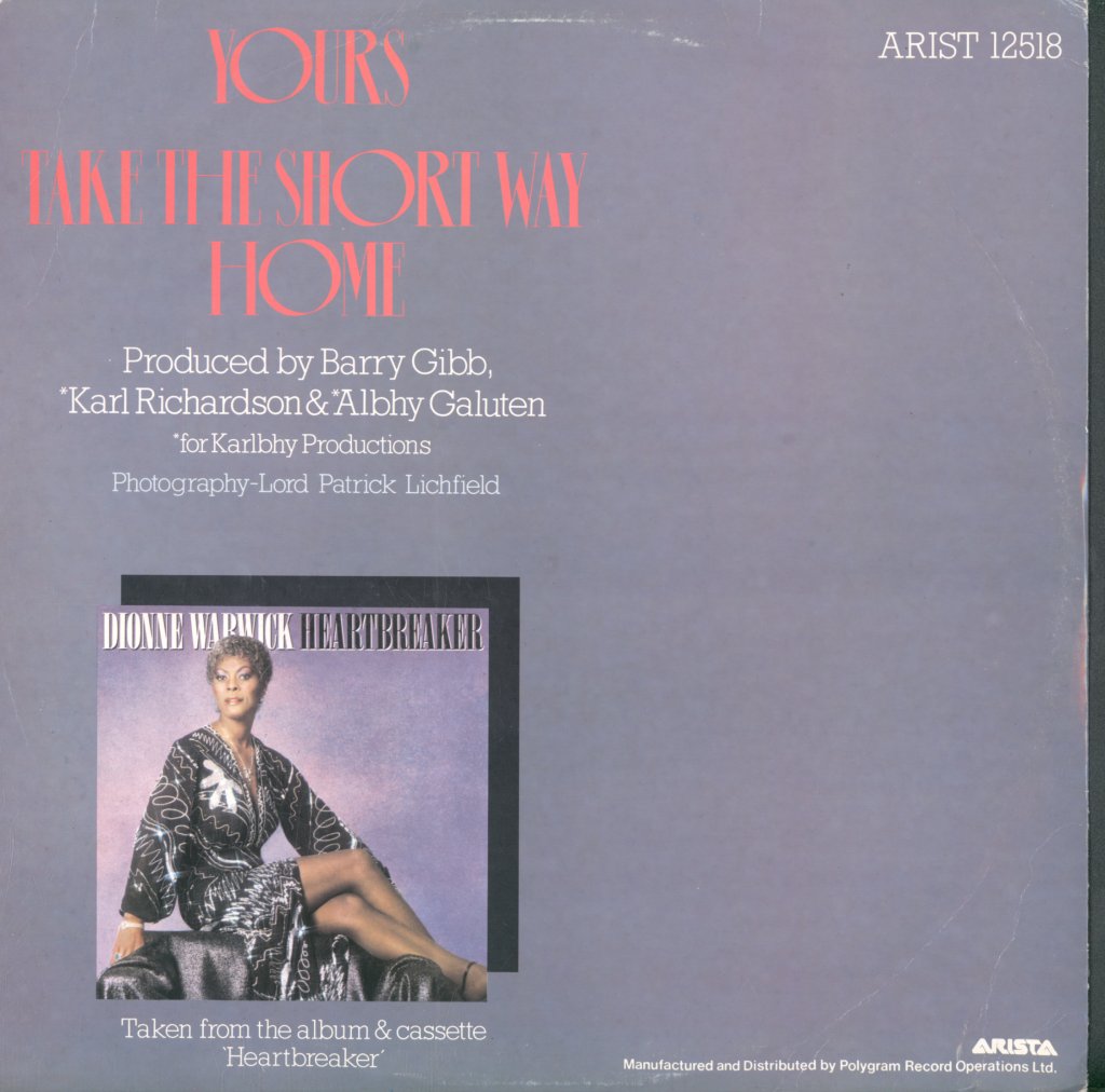 Dionne Warwick - Yours - 12 Inch