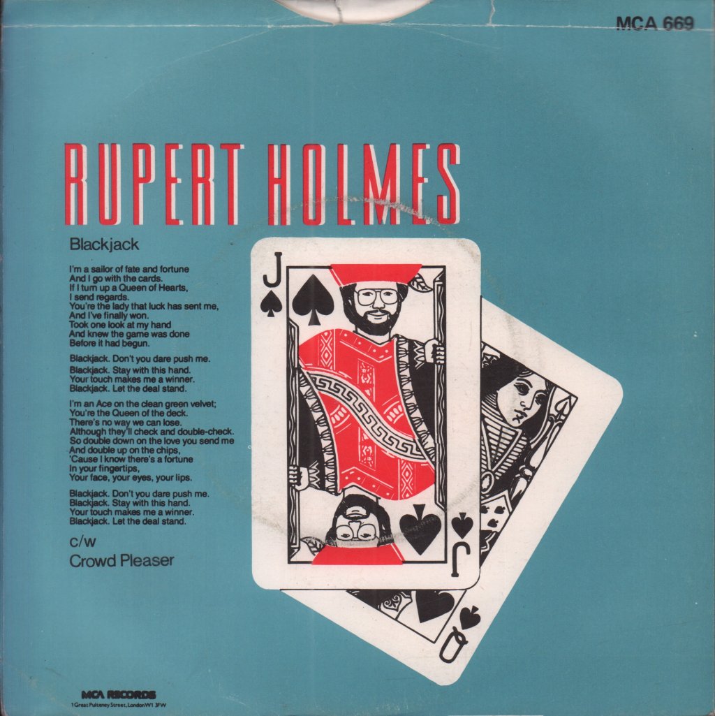 Rupert Holmes - Blackjack - 7 Inch