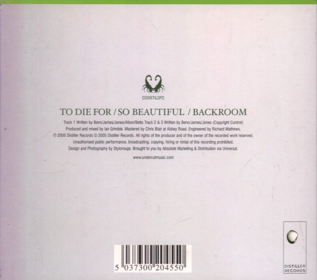 Undercut - To Die For - Cd