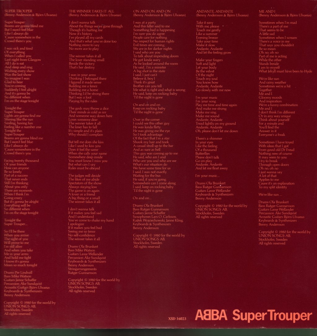 ABBA - Super Trouper - Lp