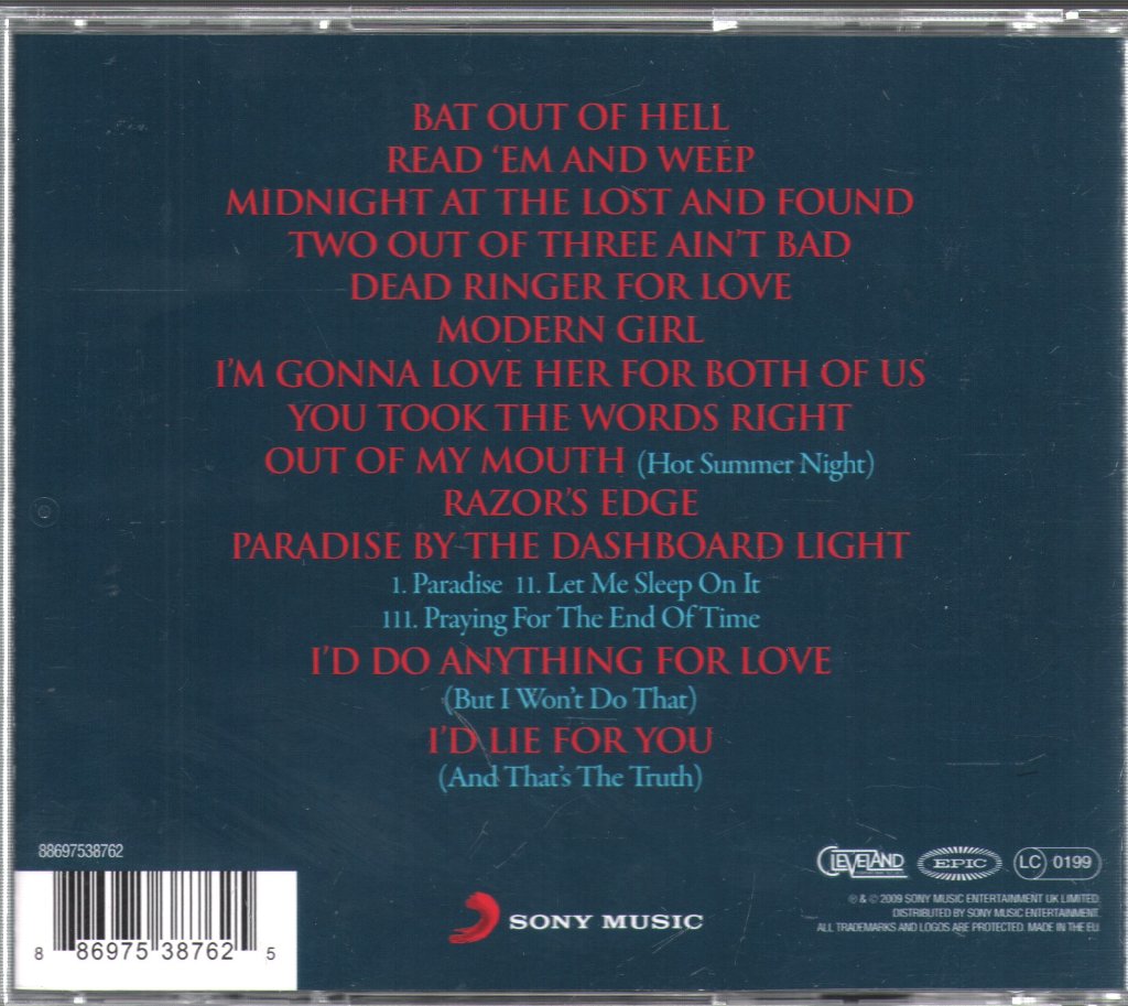 Meat Loaf - Hits Out Of Hell - Cd