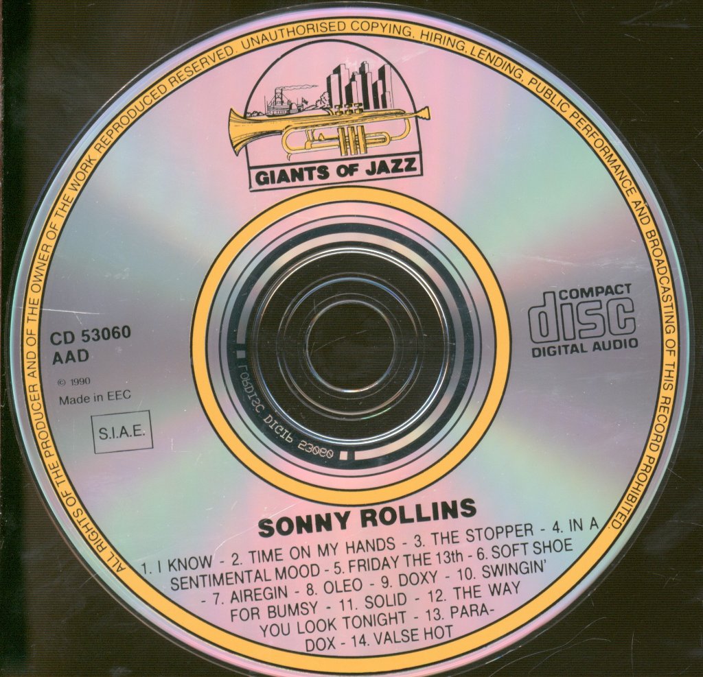 Sonny Rollins - Airegin 1951-1956 - Cd
