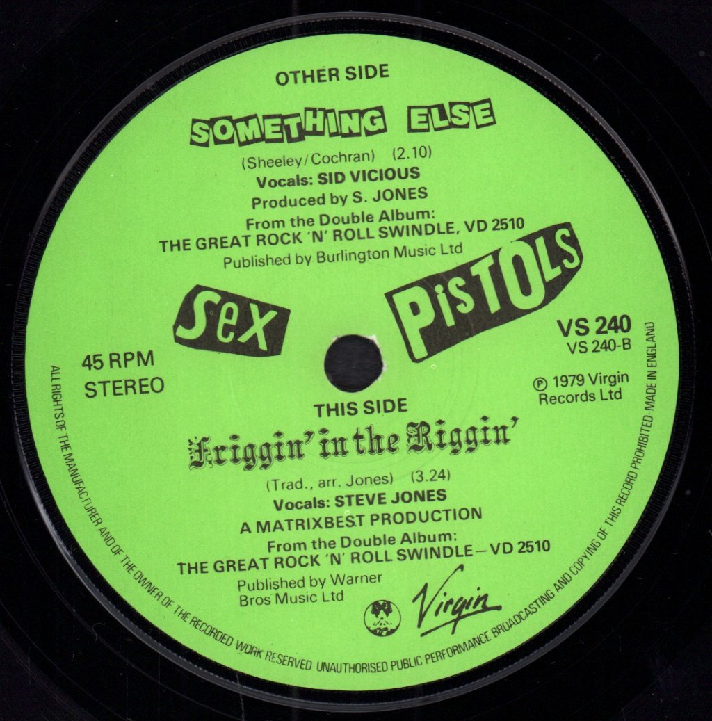 Sex Pistols - Something Else - 7 Inch