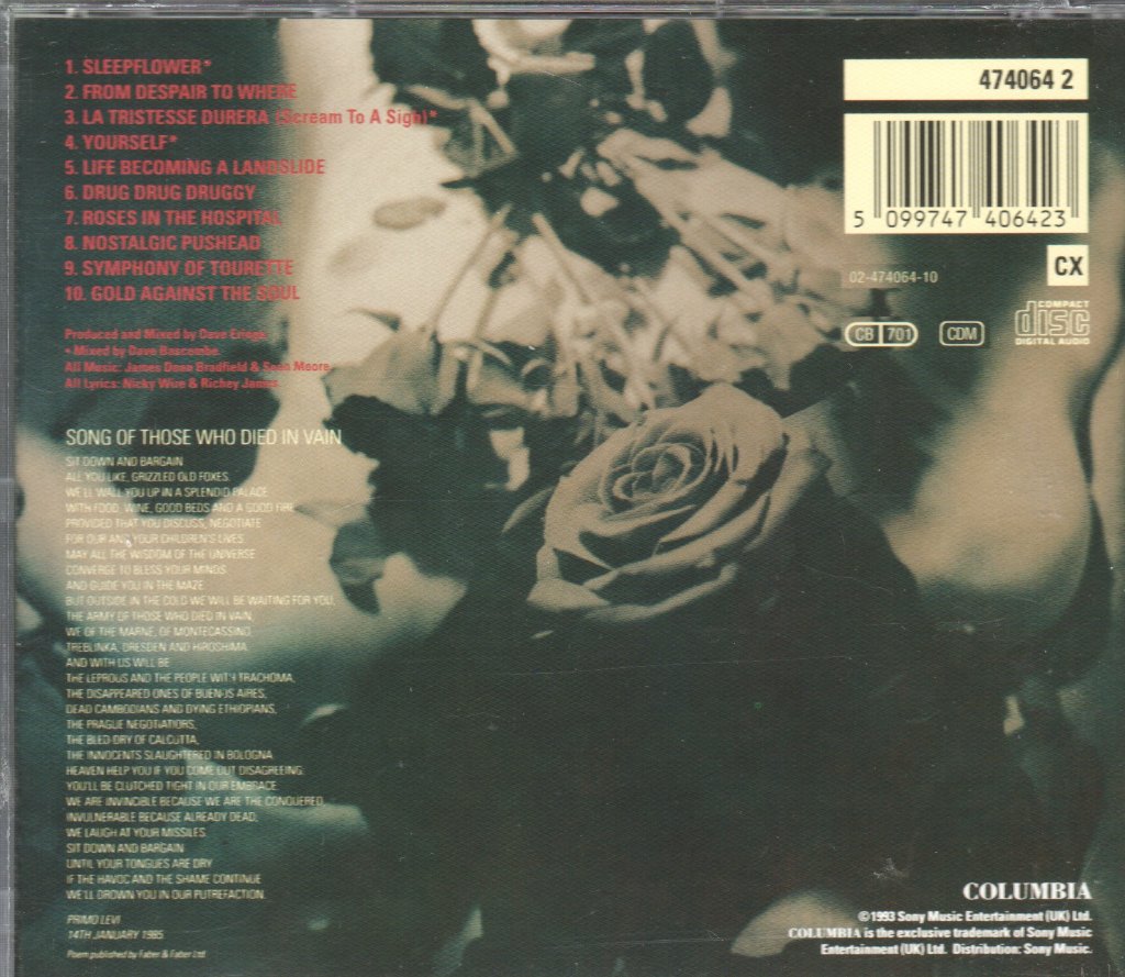 Manic Street Preachers - Gold Against The Soul - Cd