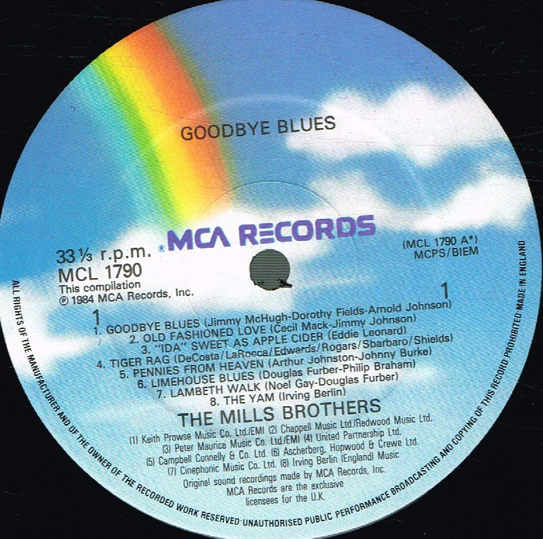Mills Brothers - Goodbye Blues - Lp