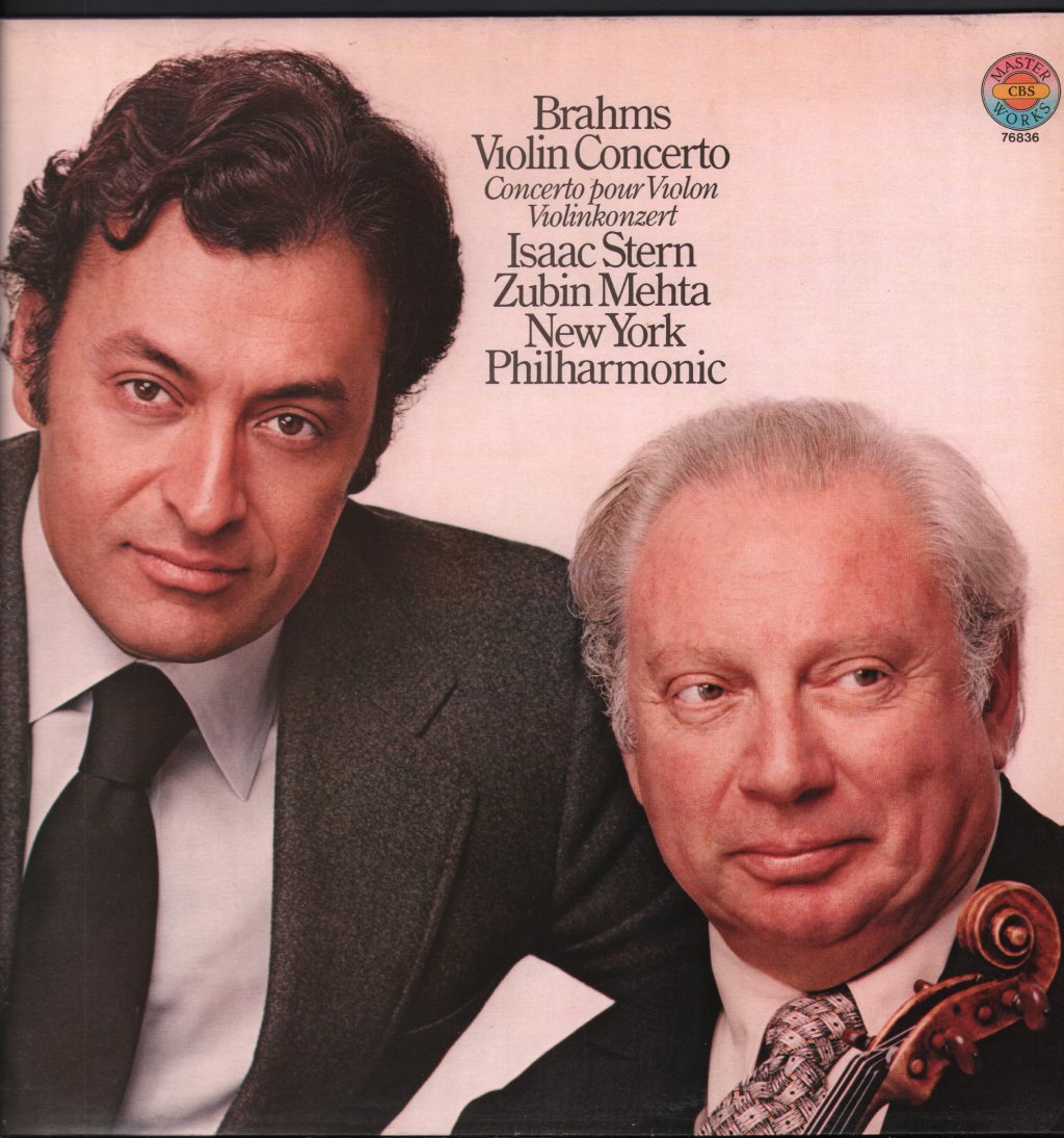 Isaac Stern / Zubin Mehta / New York Philharmonic - Brahms - Violin Concerto - Lp