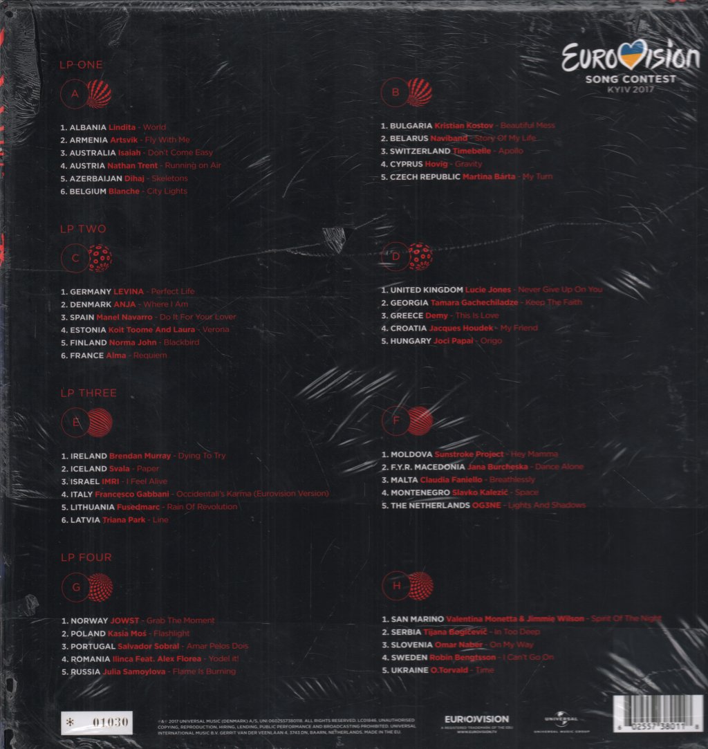 Various Artists - Eurovision Song Contest Kyiv 2017 - Lp Set