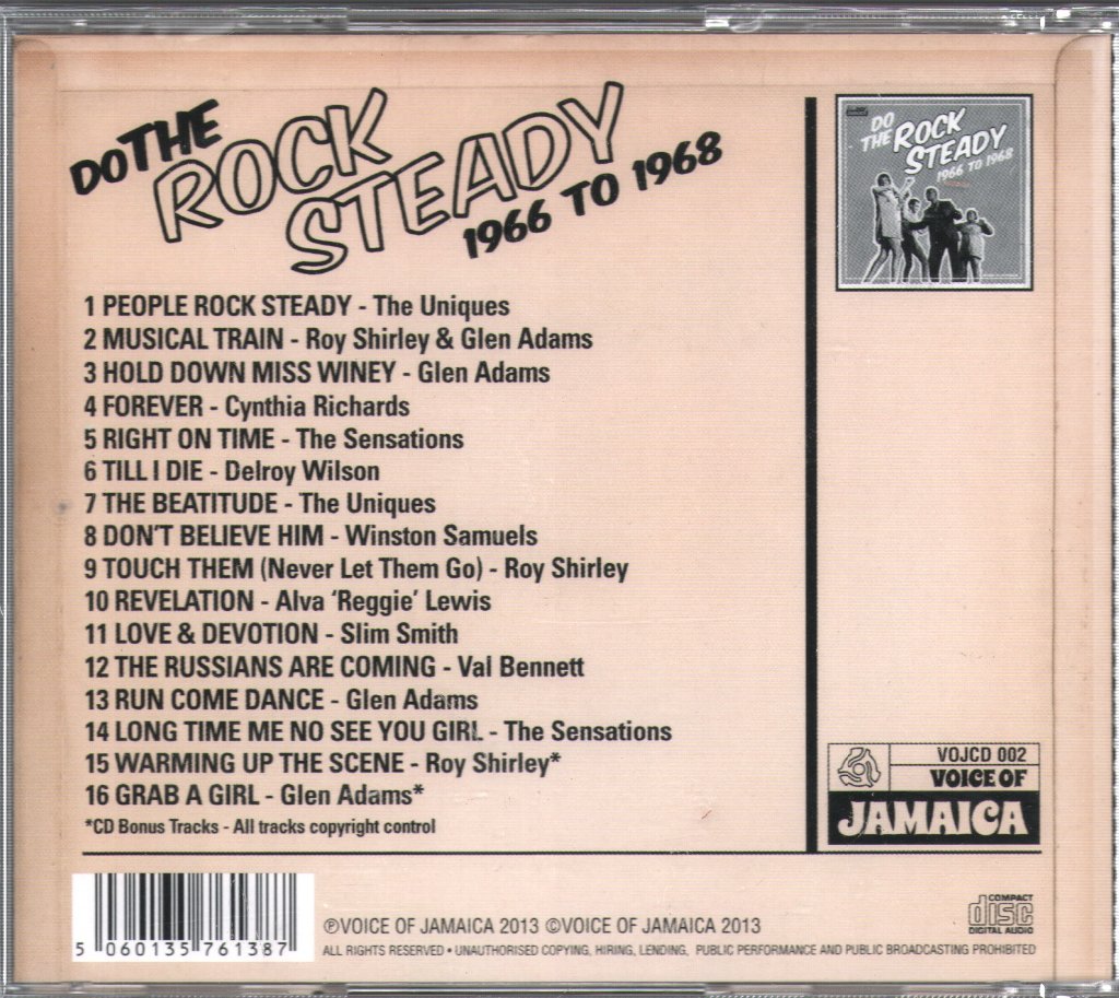Various Artists - Do The Rock Steady 1966 To 1968 - Cd