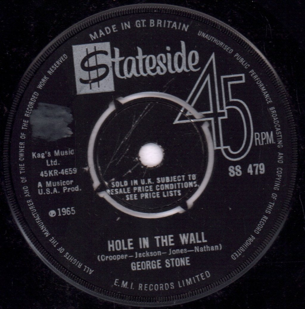 George Stone - Hole In The Wall - 7 Inch