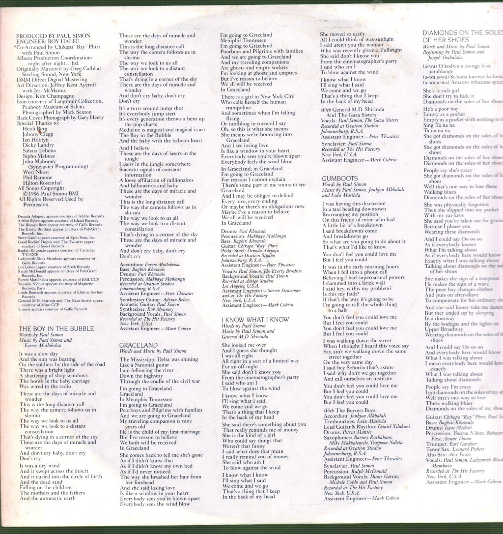 Paul Simon - Graceland - Lp
