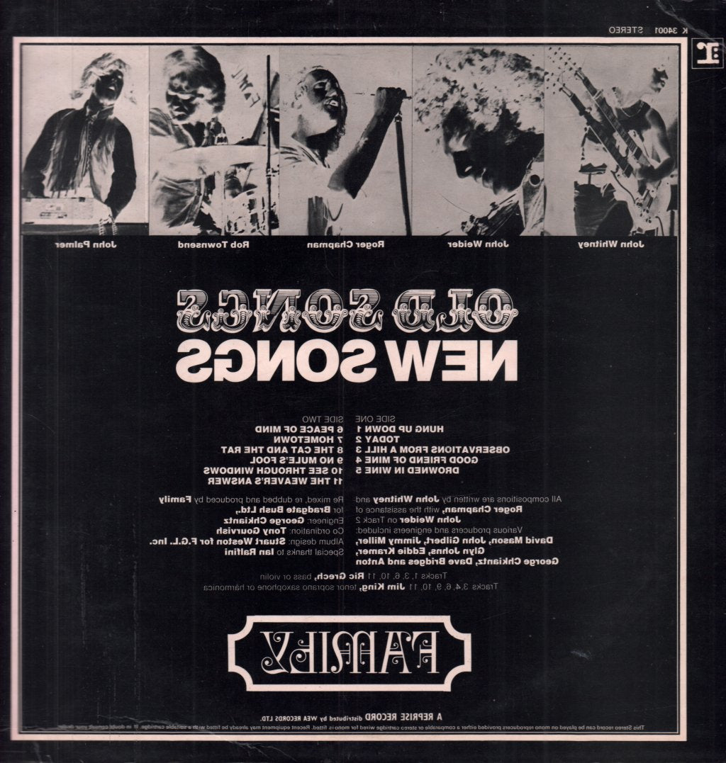 Family (Prog/Rock Group) - Old Songs New Songs - Lp