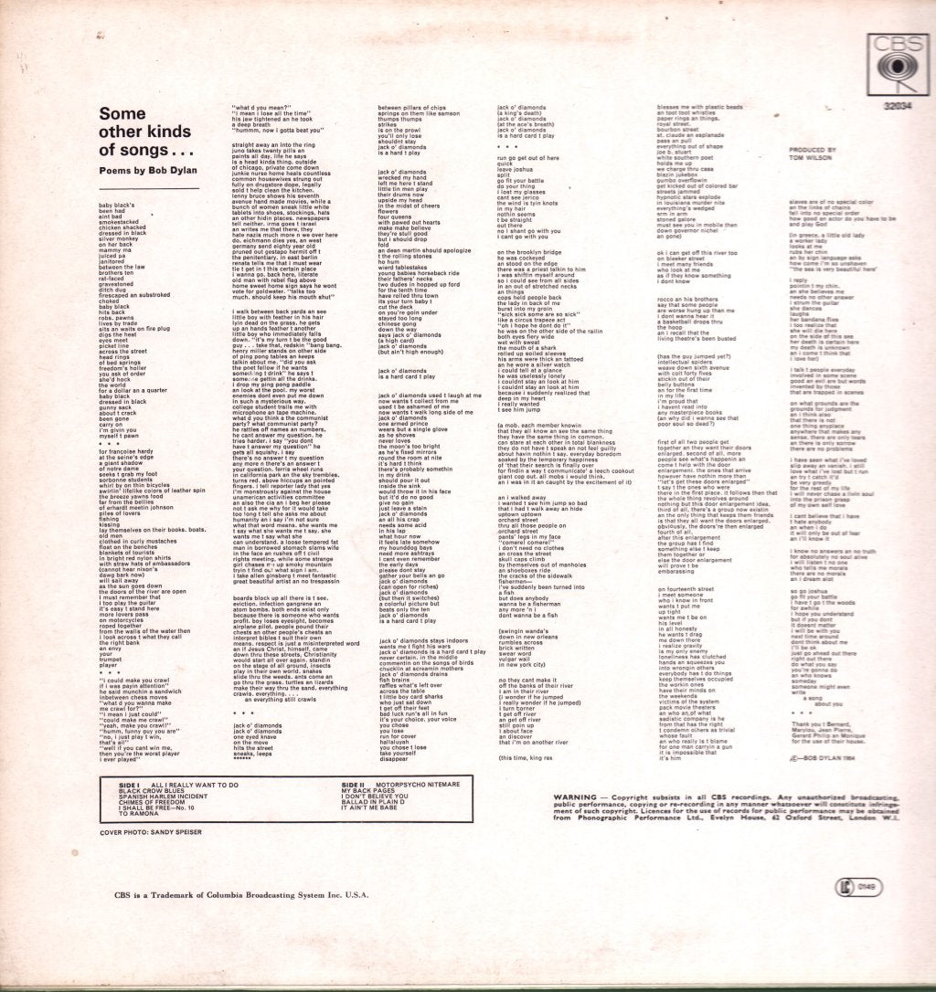 Bob Dylan - Another Side Of Bob Dylan - Lp