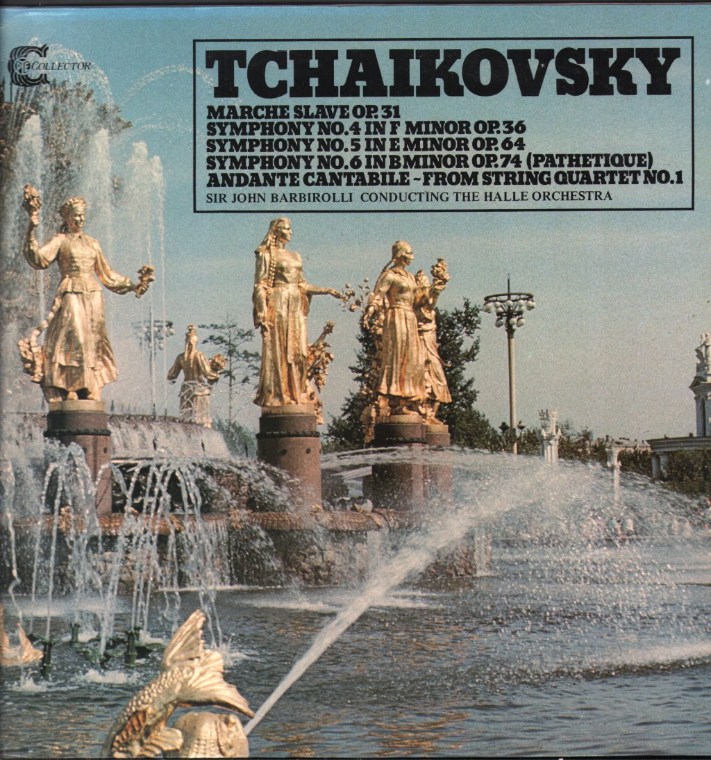 Sir John Barbirolli / Halle Orchestra - Tchaikovsky - Marche Slave Op.31 / Symphony No.4 / Symphony No.5 - Double Lp