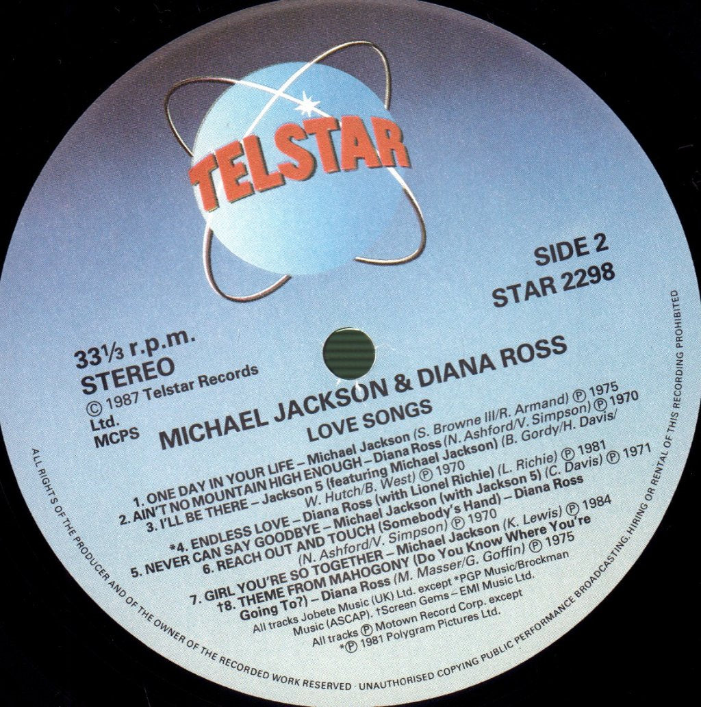 Michael Jackson/Diana Ross - Love Songs - Lp