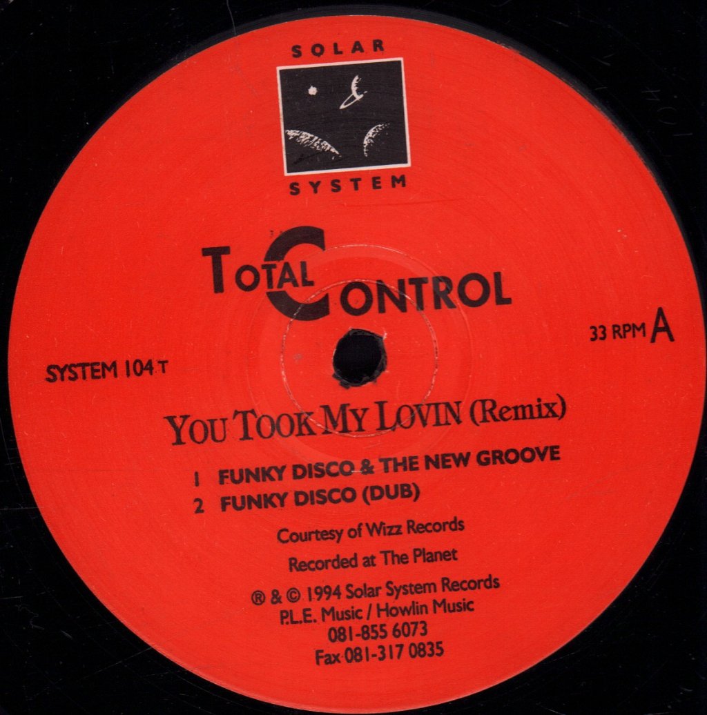 Total Control (Dance) - You Took My Lovin - 12 Inch