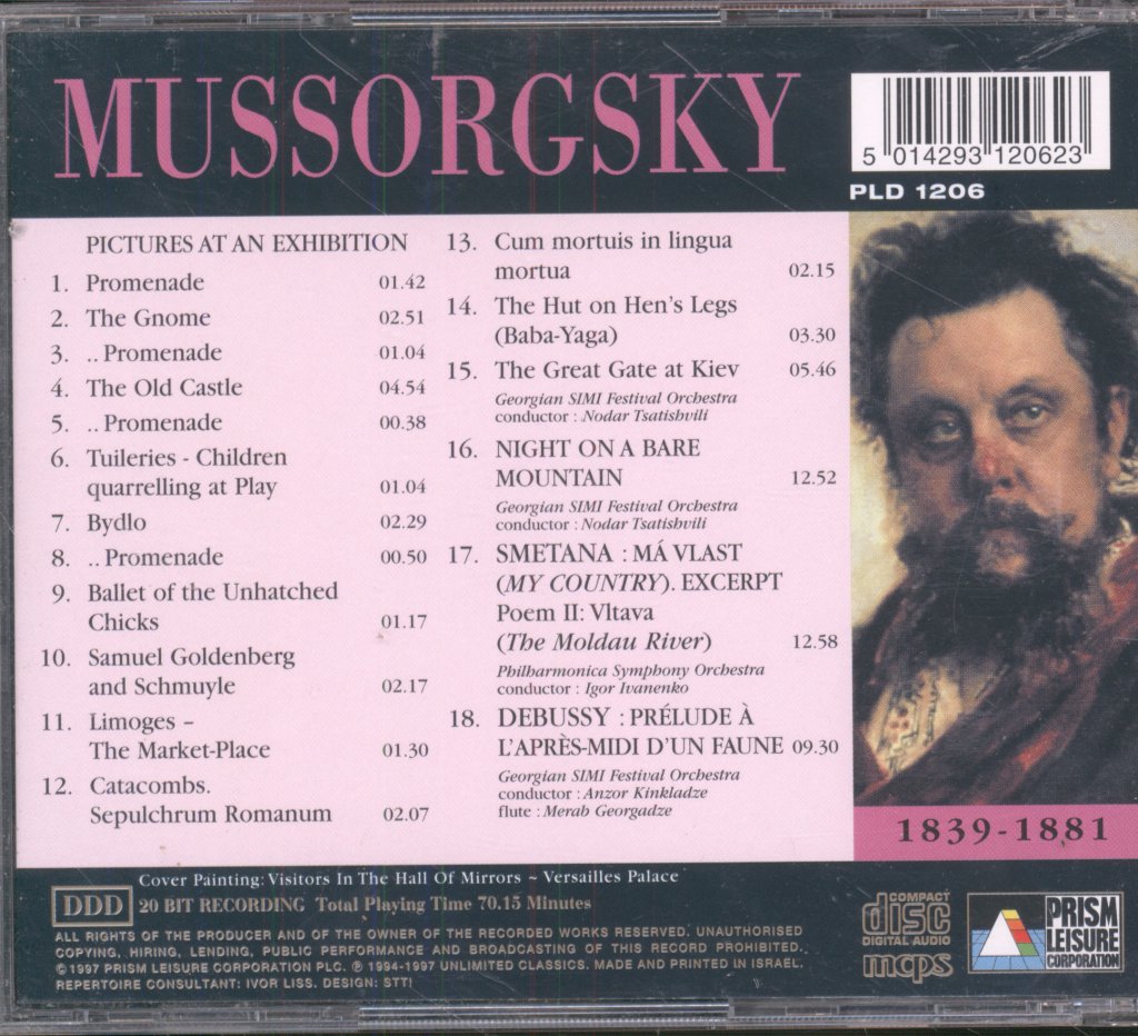 Georgian SIMI Festival Orchestra - Mussorgsky / Smetana - Pictures At An Exhibition / Night On A Bare Mountain / Má Vlast (Excerpt) - Cd