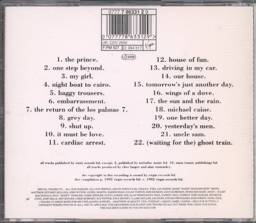 Madness - Divine Madness - Cd