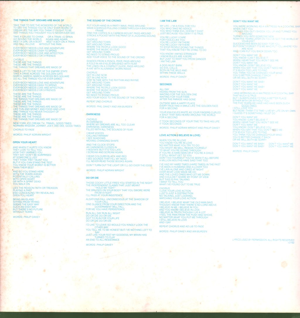 Human League - Dare - Lp